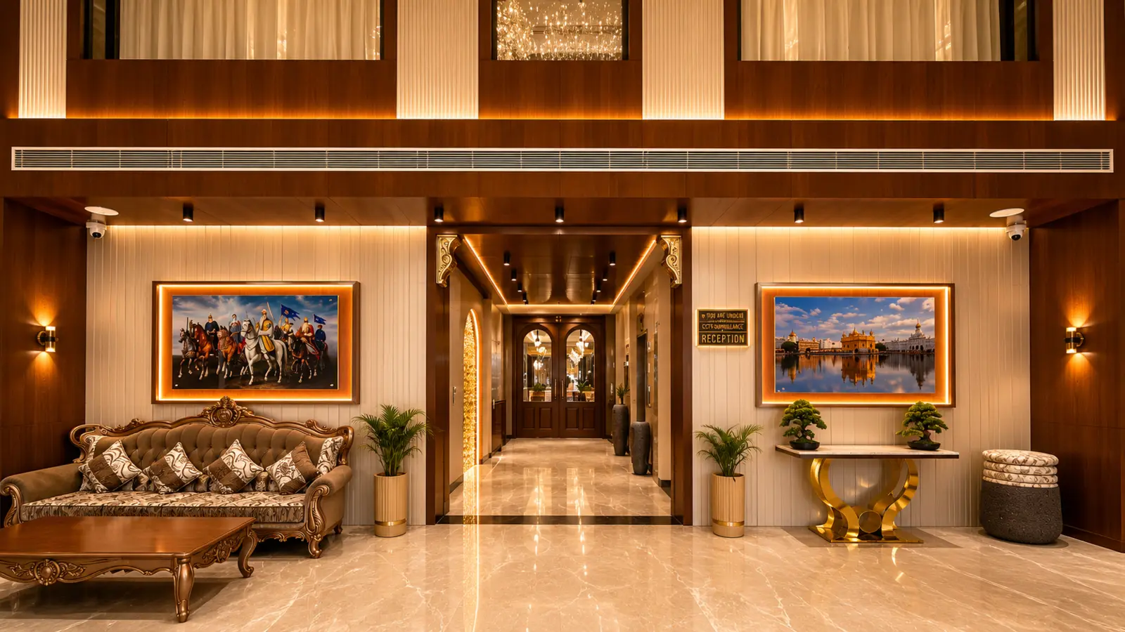 Hotel Mirage Inn lobby reception